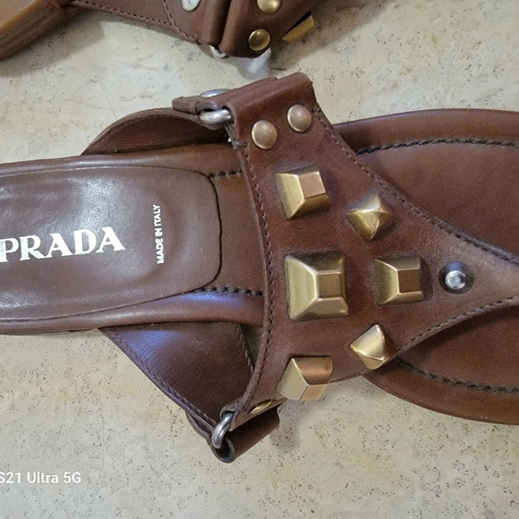 Genuine Prada Studded Sandals - Picture 6 of 6